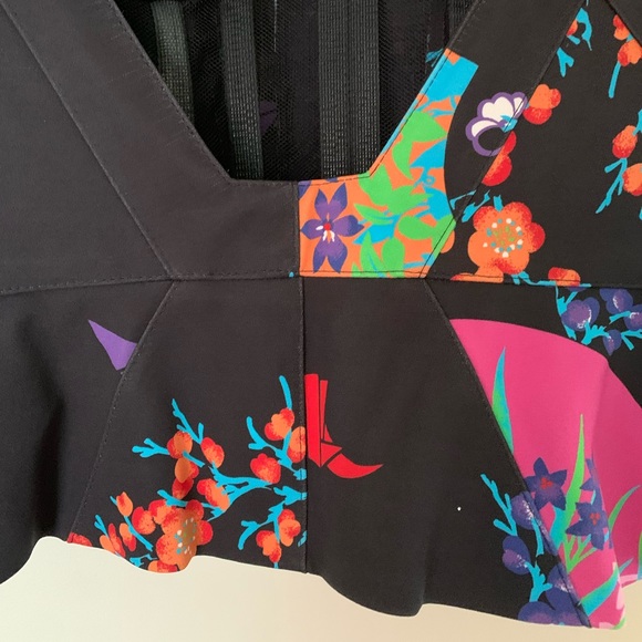 Versace by H&M size 6 floral corset top - Picture 11 of 16